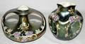 102420 HELIOSINE WARE AUSTRIAN ART POTTERY VASES