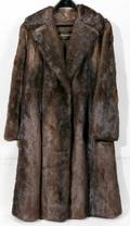 101499 NATURAL OTTER FUR COAT L4264 SWEEP