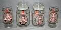 100477 PEPSI GIBSON GIRL JARS  DRINKING GLASSES