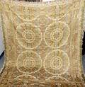 100437 EGYPTIAN STYLE SILK COVER WCOTTON FRINGE