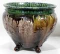 092430 AMERICAN MAJOLICA POTTERY NOUVEAU JARDINIRE