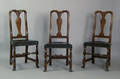 Three Boston Queen Anne maple dining chairs ca 1750