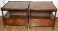 091516 GEORGIAN STYLE MAHOGANY END TABLES C 1940