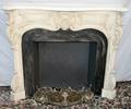 090445 PAINTED WOOD FIREPLACE MANTLE  SURROUND