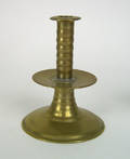 English brass candlestick 17th c