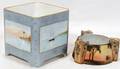 081448 LIMOGES  NIPPON PAINTED PORCELAIN CACHE POT