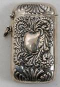 080432 ART NOUVEAU STERLING SILVER MATCH CASE