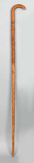 Pennsylvania Bally Carver walking stick 19th c