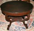 071439 VICTORIAN MAHOGANY OVAL PARLOR TABLE C 1870