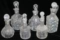 070490 VICTORIAN MOLDBLOWN GLASS CRUETS 19TH C
