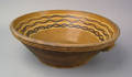 Massive Pennsylvania Moravian redware bowl ca 1800