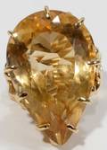 062422 YELLOW GOLD  CITRINE RING