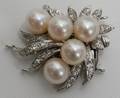 062410 PEARL AND DIAMOND NECKLACE CLASP