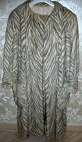 061534 CHEVRON DYED MINK COAT WNO COLLAR L 43