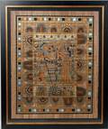 061520 EGYPTIAN PALACE SCENE ON PAPYRUS 30 X 24