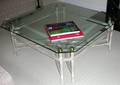 101562 GLASS TOP COFFEE TABLE BY ARTISTICA 40 SQ