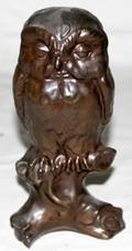 101536 AFTER CARL KAUBA BRONZE SCULPTURE OF AN OWL