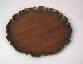 George III Chippendale mahogany piecrust card tray ca 1770