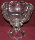 092460 UNMARKED HEISSEY GLASS PUNCH BOWL  BASE