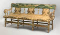 Pennsylvania  painted settee mid 19th c attributed to William F Snyder Mifflintown Chair Works Juniata County