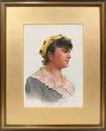 092548 P FLORENCE WATERCOLOR ITALIAN WOMAN