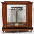 091574 VOLAND  SONS MAHOGANYCASED BALANCE SCALE