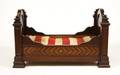 Mid19th C Mahogany Inlaid Doll or Animal Bed