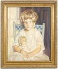 Portrait of Girl with Doll John H Rich OC