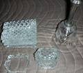 061551 CRYSTAL ASHTRAYS CIGARETTE HOLDERS  OTHERS