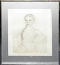 102508 VV LEBEDEV REPRODUCTION DRAWING OF GIRL