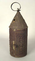 Patriotic punched tin lantern early 19th c
