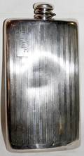 092490 MERDENE CO STERLING FLASK 1322 RIBBON DESIGN