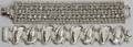 100451 RHINESTONE  STERLING SILVER BRACELETS TWO