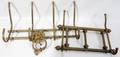 100448 BRASS LION DOOR KNOCKER  HOOK COAT RACKS