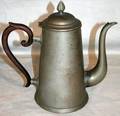090529 KPM PEWTER  PORCELAIN COFFEE POTS