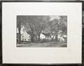 082485 THOMAS W NASON WOOD ENGRAVING ROW OF HOUSES