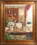 081540 DECORATIVE OIL PAINTING INTERIOR SETTING