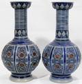 080498 SIMON PETER GERZ GREY STONE WARE VASES