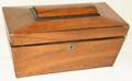 072517 ROSEWOOD TEA CADDY H 6 34 W 5 34