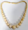 062491 IVORY BEAD NECKLACE L 15