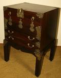 062468 CHINESE CHEST ON STAND H 25 L 17 D 13 12