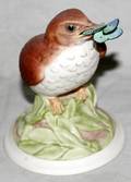 101633 BOEHM BISQUE FIGURE BABY WOOD THRUSH 444