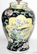 092524 CHINESE PORCELAIN LAMP  MATCHING BOWL C1900