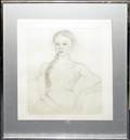 100491 VV LEBEDEV REPRODUCTION DRAWING OF GIRL