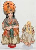093139 HANDPAINTED STOCKINETTE DOLLS IN COSTUME