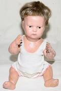 093132 SCHOENHUT COMPOSITION BABY DOLL C 1915