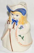 080560 LITTLE BO PEEP POTTERY PITCHER C 1930