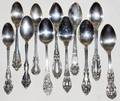 072541 STERLING GROUPING JAM  SALT SPOONS 10