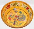 072555 PENNSYLVANIA DUTCH HAND PAINTED TOLE BOWL
