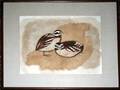 102021 CHARLES CULVER WATERCOLOR DEPICTING TWO QUAILS